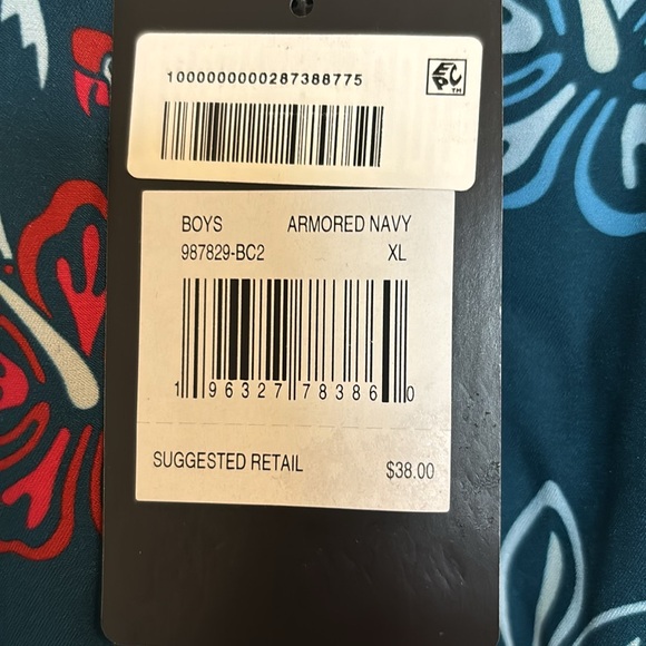 NWT Boys Hurley Punta Rocas Boardshorts XL 20 MSRP $38 Armoured Navy - Picture 10 of 11